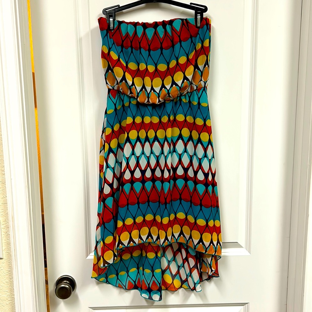 Strapless Hi-lo dress